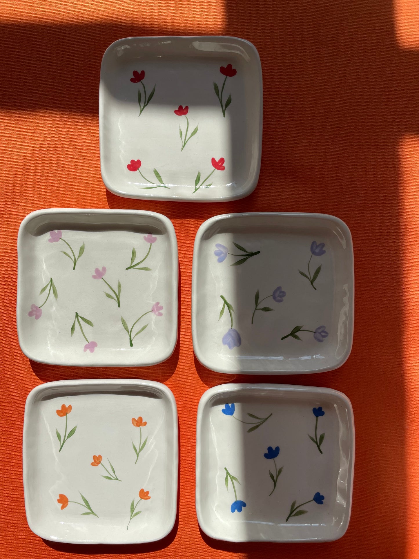 Schmuckteller + Ohrstecker 'Leo'