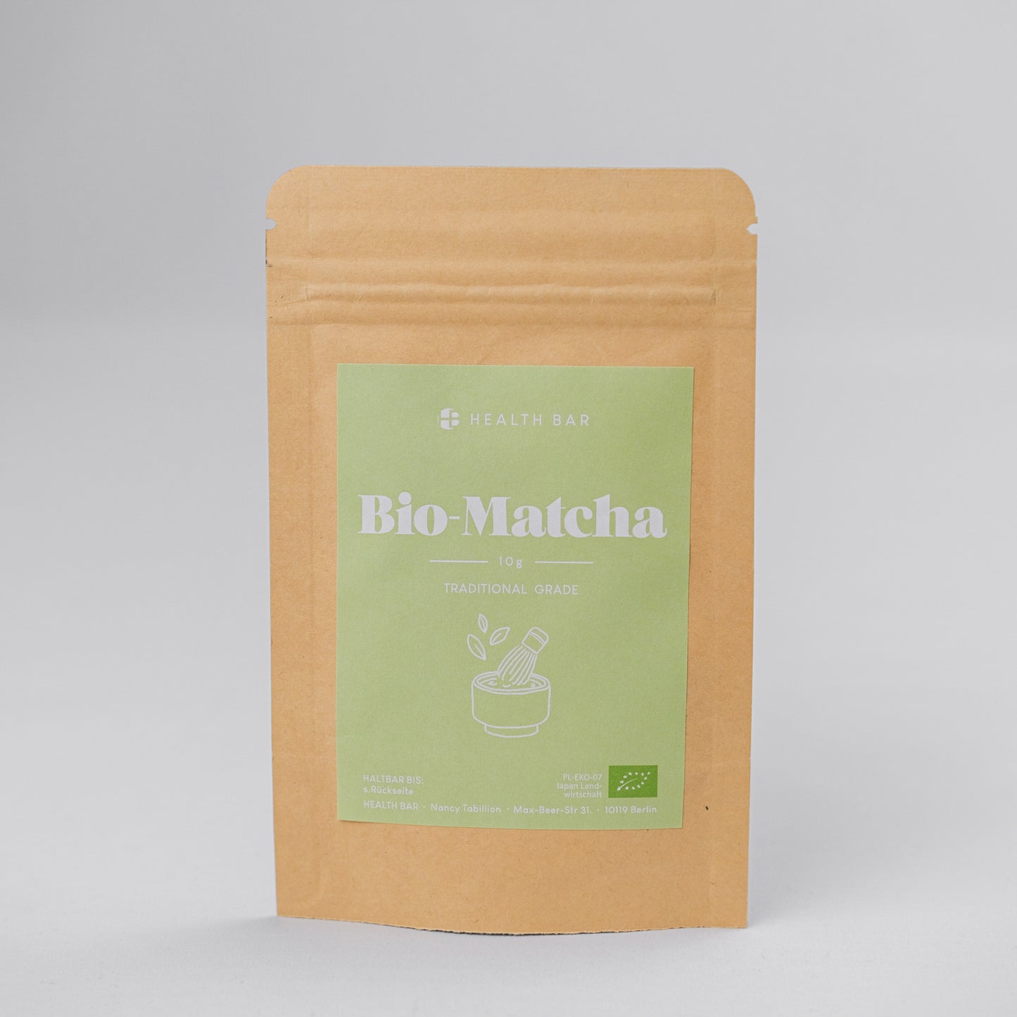 Blaue Tasse + Matcha Tee