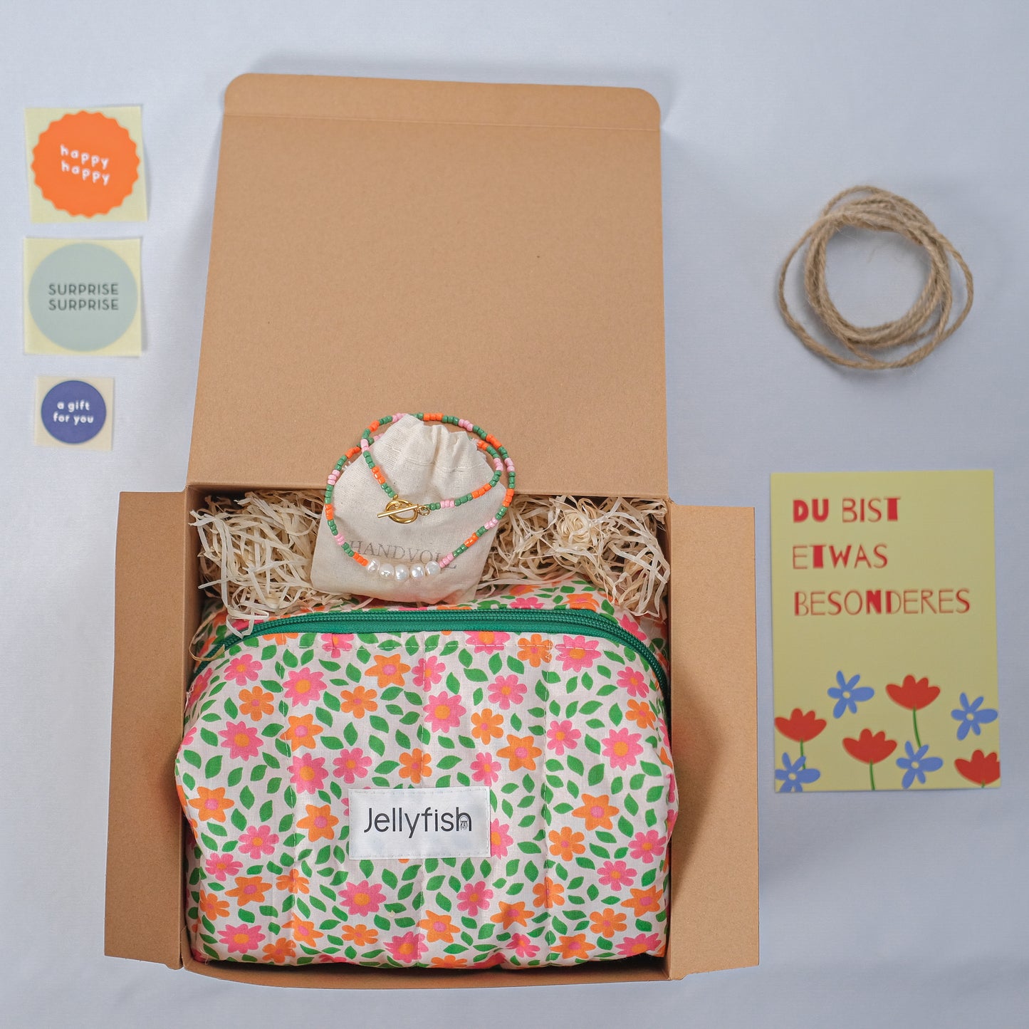 Kosmetiktasche + Perlenhalsband